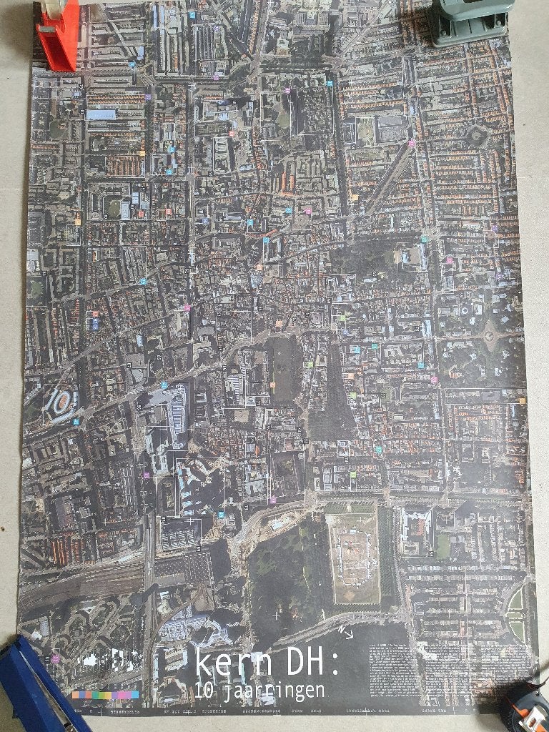 Kern DH: 10 Jaarringen - Historische Kaart Den Haag, Ophalen, Gebruikt, Deurposter of groter, Rechthoekig Liggend