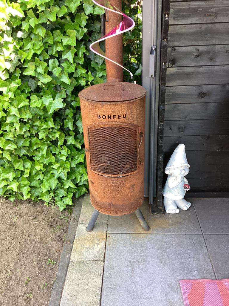 Bonfeu terras/tuinhaard ( kortenstaal), Ophalen, Gebruikt