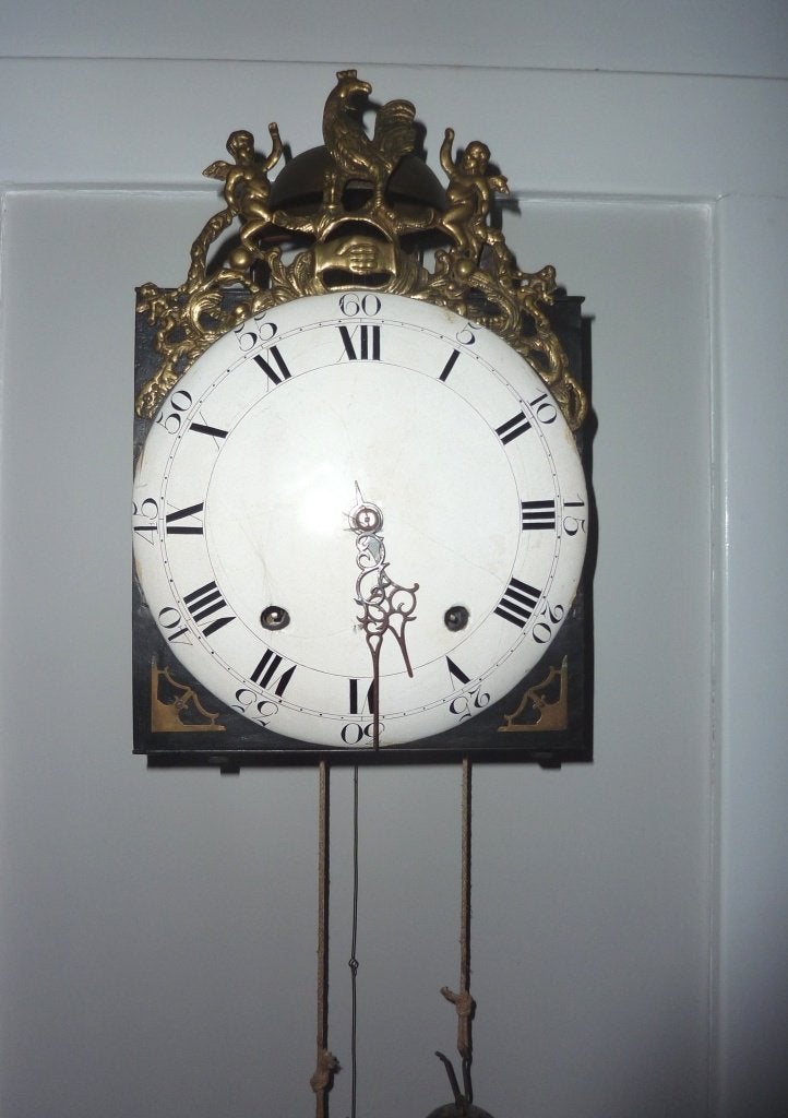 Comtoise Haantjesklok; Originele Franse klok uit 1790, Ophalen of Verzenden