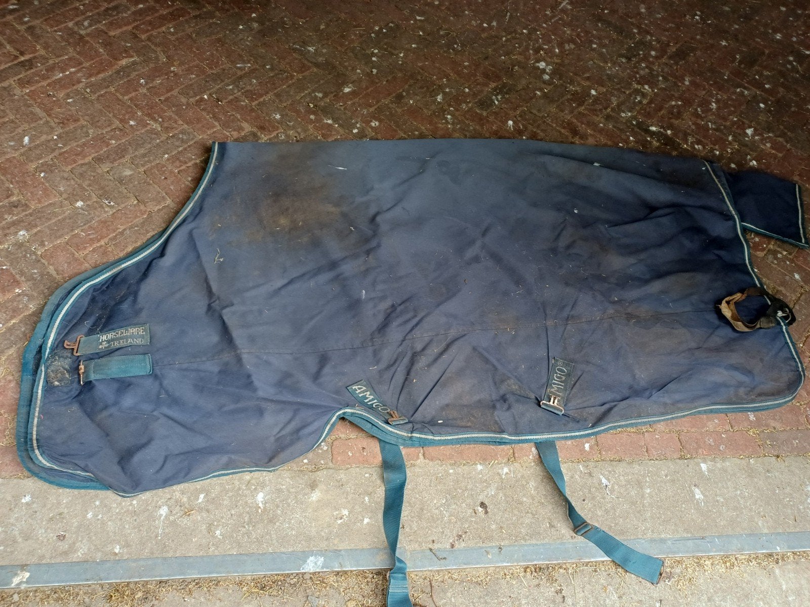 Horseware Amigo regendeken 6'3 190 linersysteem, Dieren en Toebehoren, Paarden en Pony's | Dekens en Dekjes, Full (L), Gebruikt