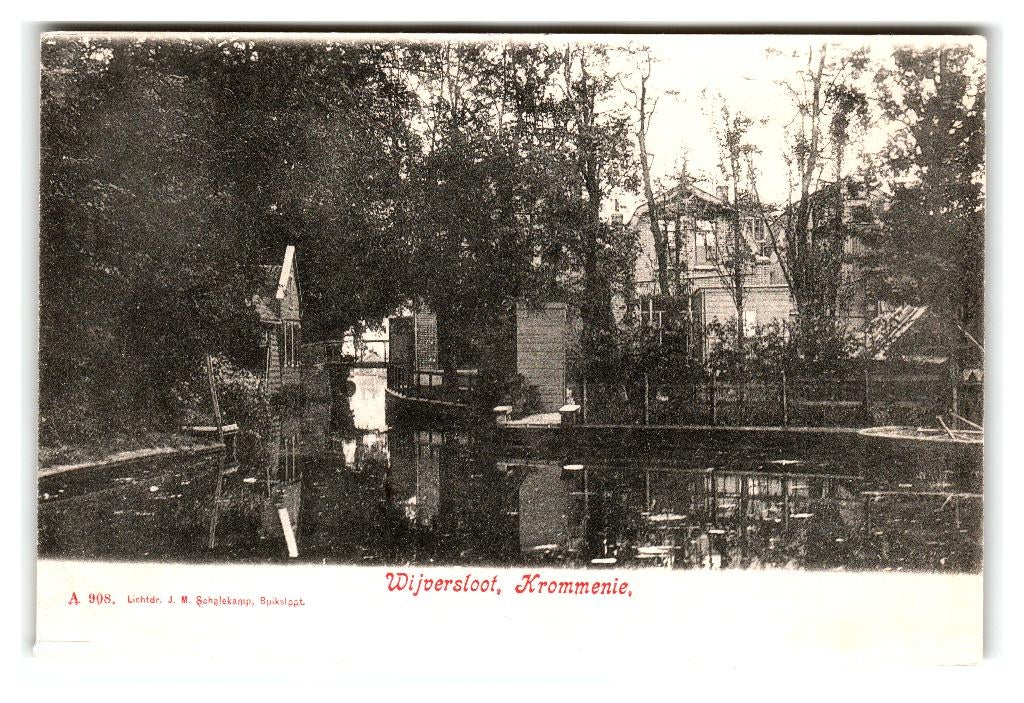 Krommenie, Wijversloot, Verzenden, Voor 1920, Ongelopen, Noord-Holland