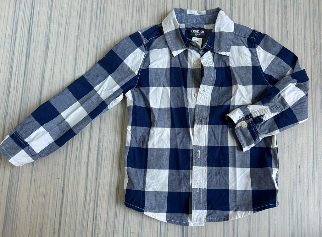 Oshkosh blouse / overhemd jongen maat 104, Ophalen of Verzenden, Zo goed als nieuw, Jongen, Overhemd of Blouse