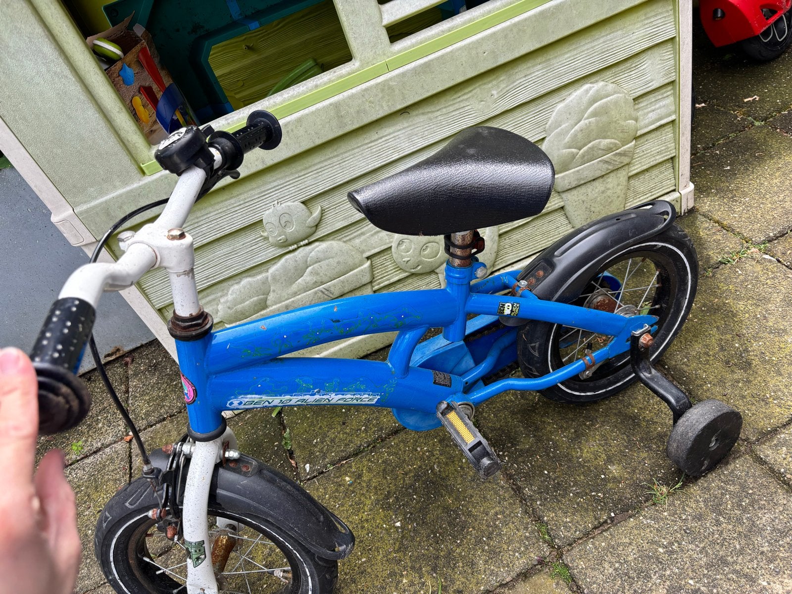 Leuke kinderfiets 12 inch met zijwieltjes, Ophalen of Verzenden, Gebruikt, Minder dan 16 inch, Zijwieltjes