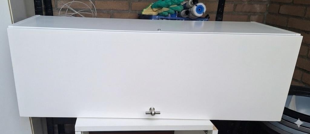 Witte keuken bovenkast 90x35x30 cm, Ophalen, 25 tot 50 cm, 50 tot 100 cm, Minder dan 100 cm