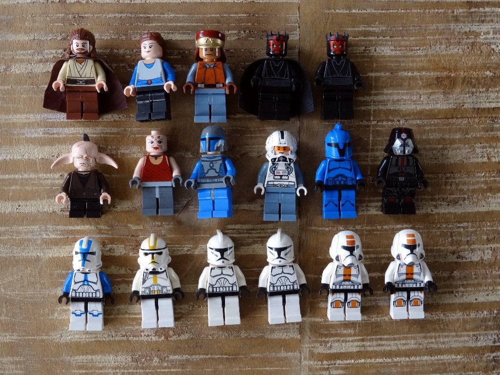 Lego Star Wars minifiguren: Episode 1-3 en Old Republic, Inclusief minifiguren, Gebruikt, Star Wars, Lego