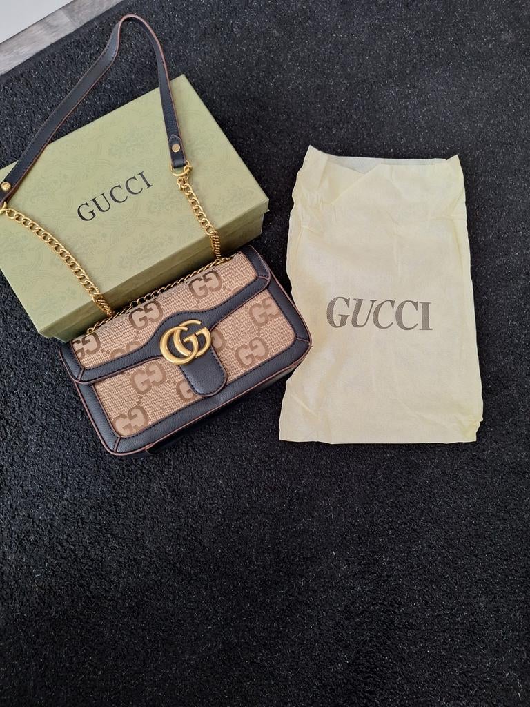 Gucci GG Marmont tasje (contacteer voor meer foto's), Ophalen of Verzenden, Nieuw, Bruin, Schoudertasje