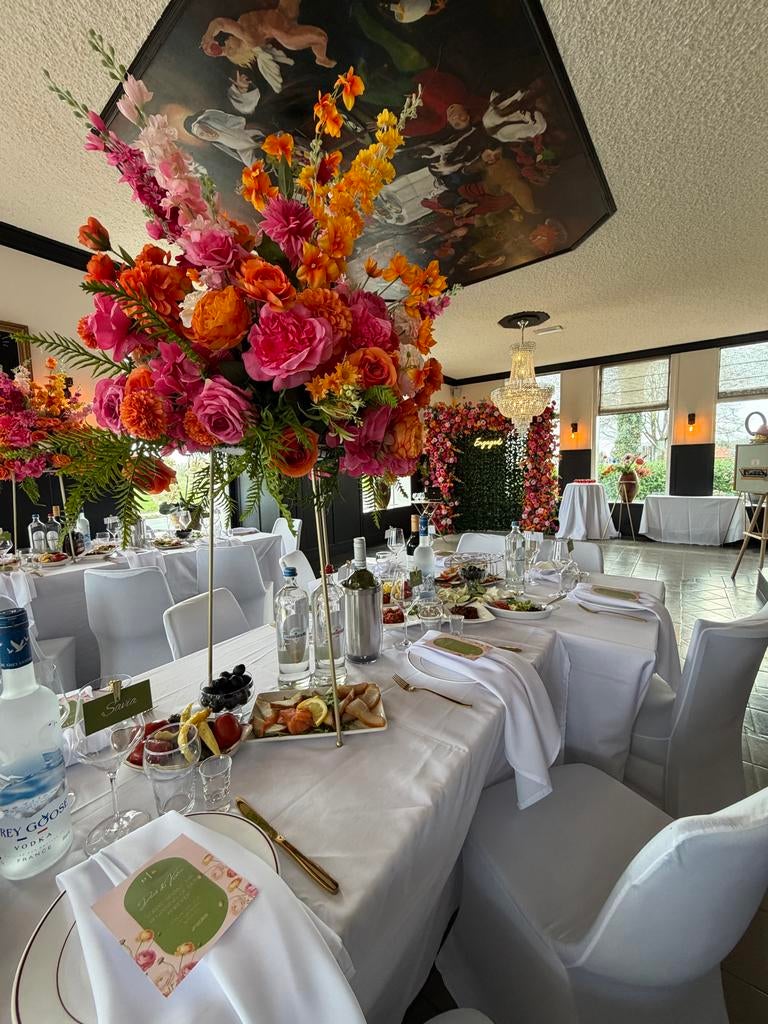Luxe Bloemen Backdrop Verhuur voor Evenementen, Huis en Inrichting, Ophalen of Verzenden, Zo goed als nieuw