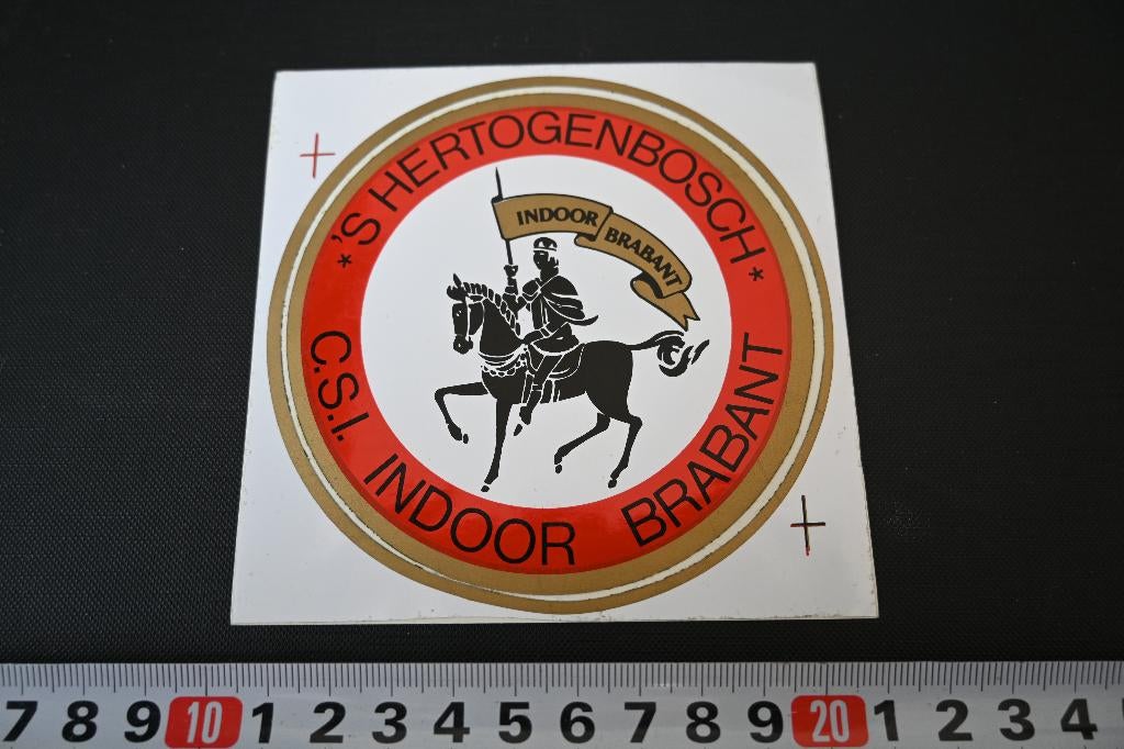 sticker 's-hertogenbosch CSI indoor brabant - paard, Ophalen, Zo goed als nieuw