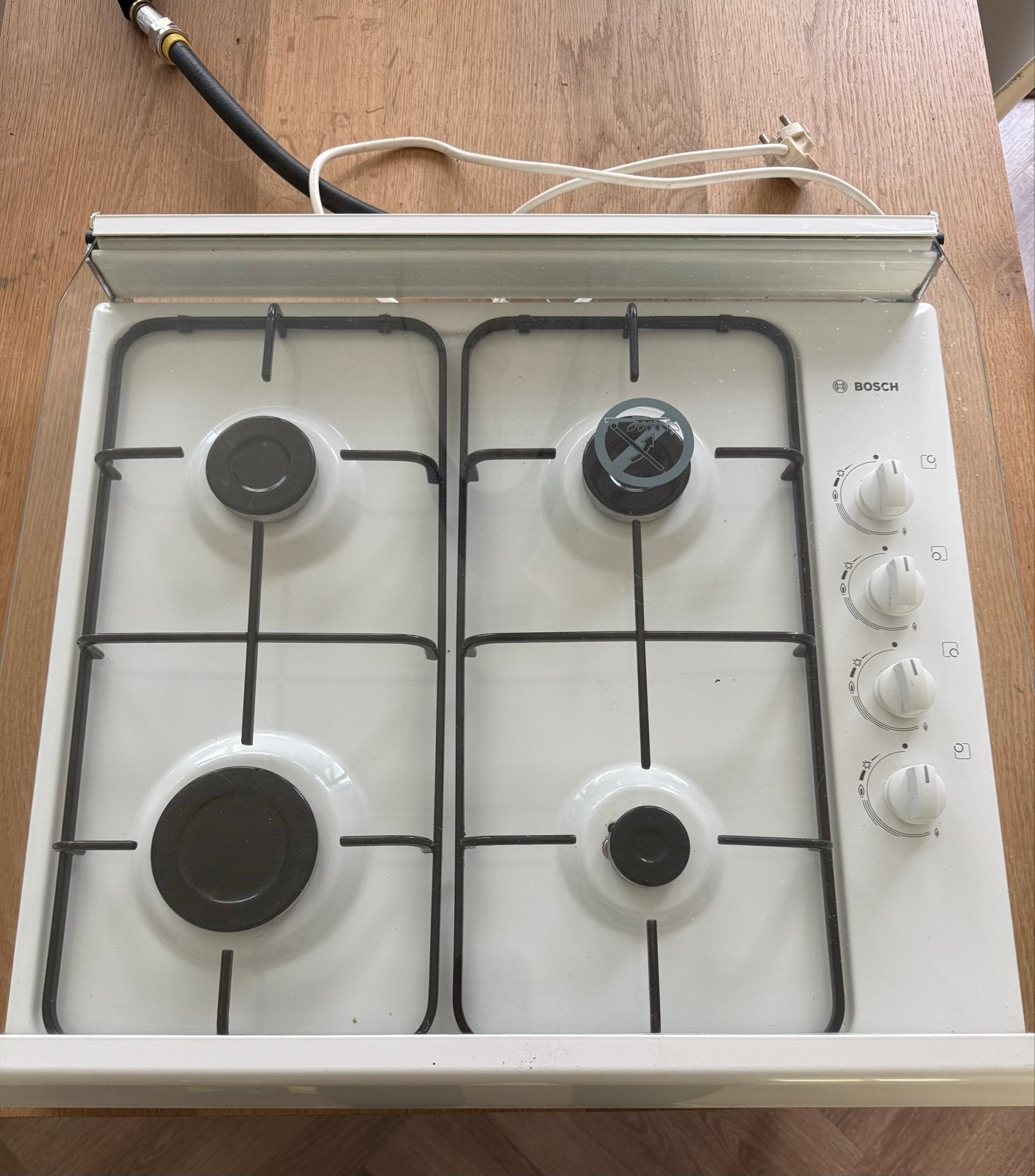 Bosch kookplaat met 4 Kookzones, Witgoed en Apparatuur, Ophalen, Gebruikt, Minder dan 85 cm, 4 kookzones