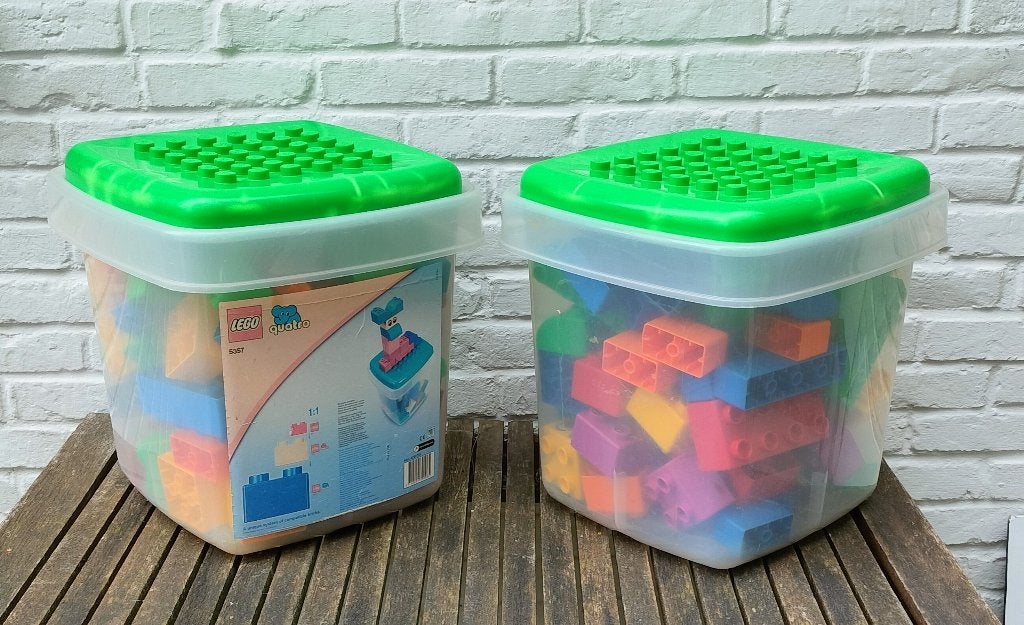 LEGO Quatro set. 2 boxen met 156 blokken. Setnummer 5357., Ophalen, Gebruikt, Duplo, Complete set