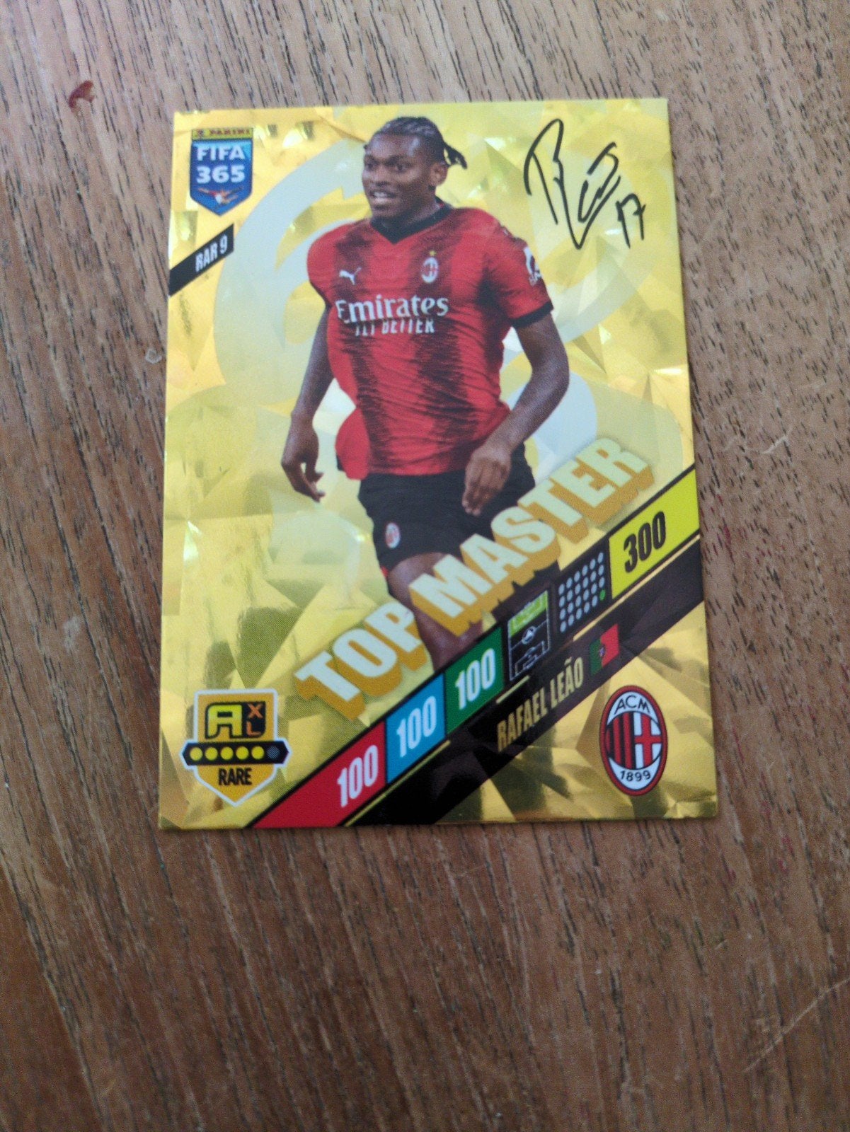 Rafael Leão TopMaster met handtekening, Hobby en Vrije tijd, Stickers en Plaatjes, Ophalen of Verzenden, Zo goed als nieuw, Plaatje