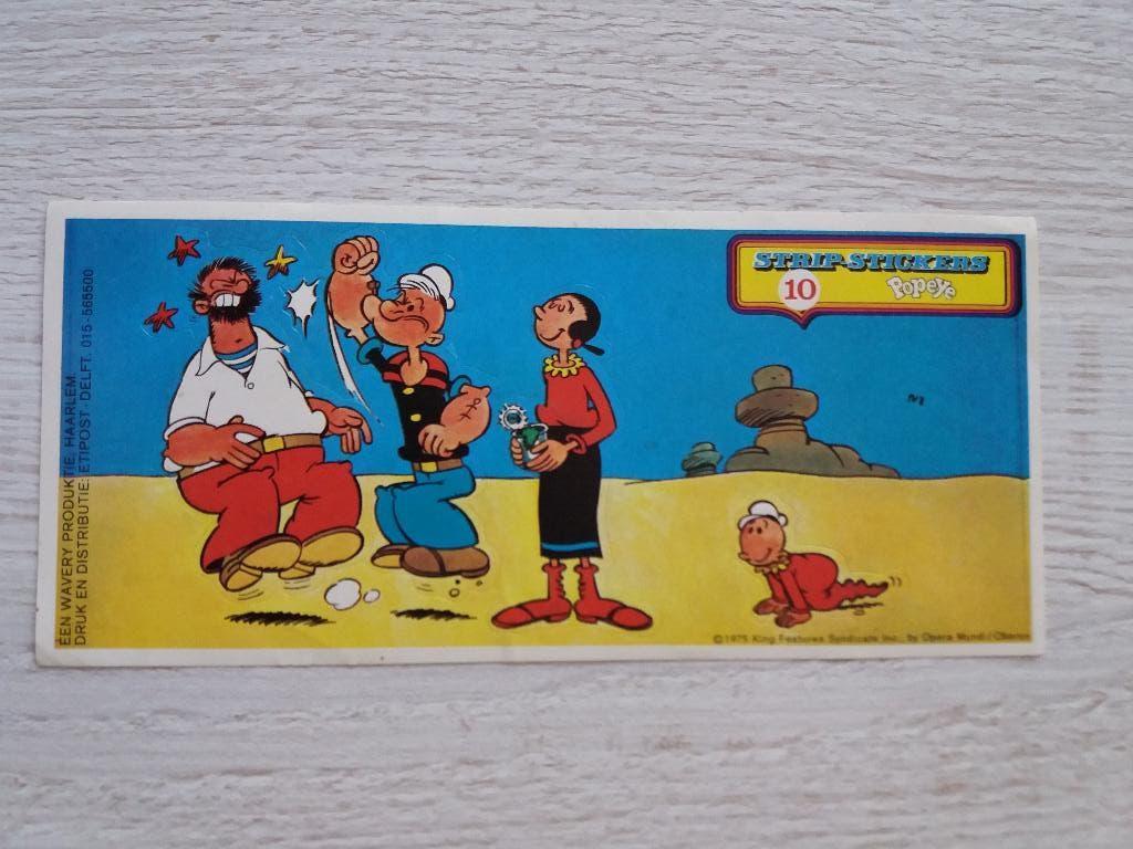 strip - stickers POPEYE, Ophalen of Verzenden, Zo goed als nieuw, Strip of Tekenfilm