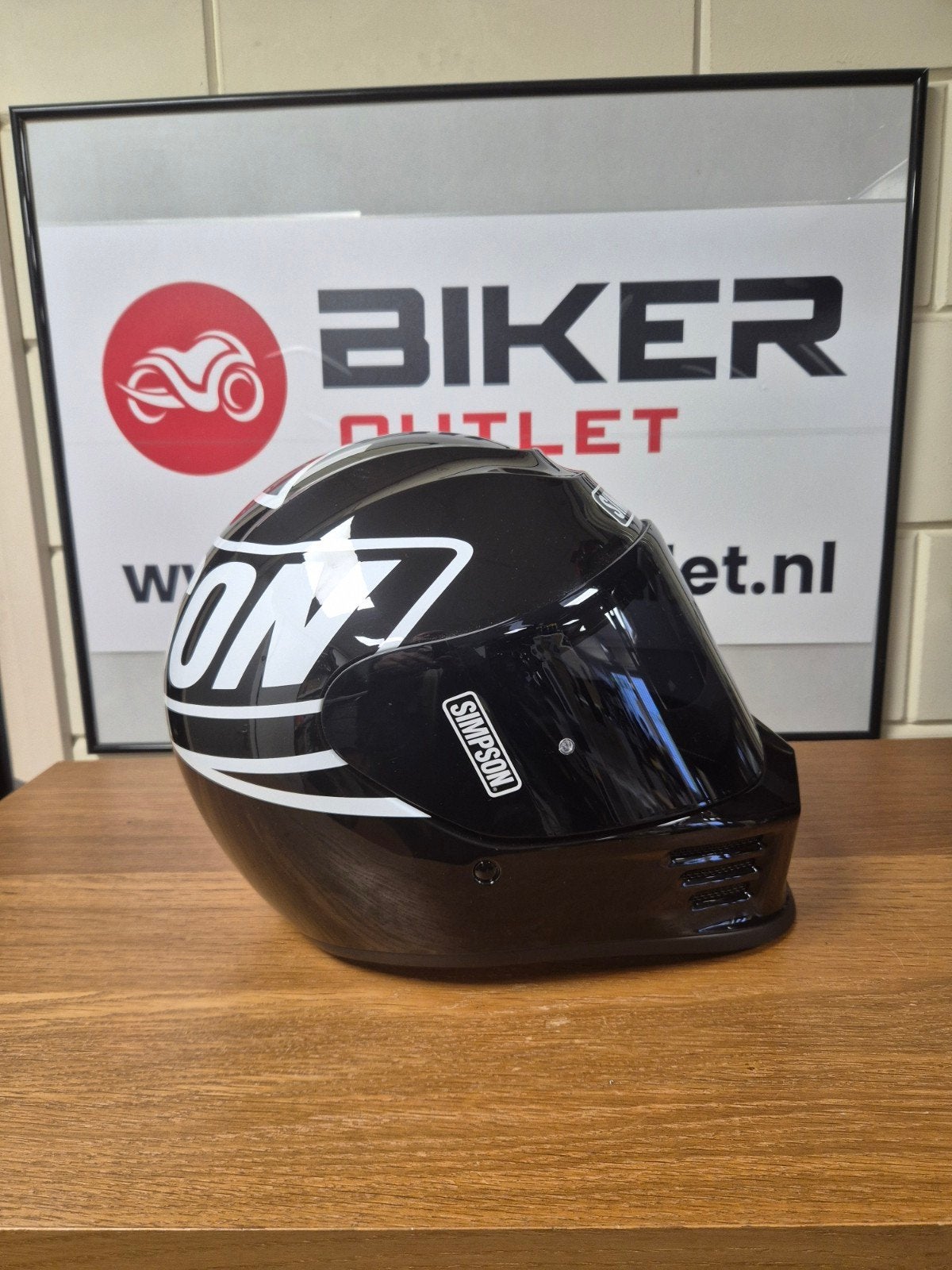 simpson speed met donker vizier. maat L, Motoren, Dames, Ophalen of Verzenden, Integraalhelm, L