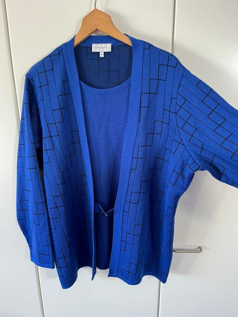 Trui-vest Germaine nieuw, Ophalen of Verzenden, Zo goed als nieuw, Maat 46/48 (XL) of groter, Blauw