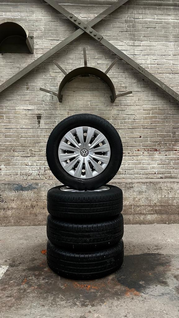 15 inch stalen velgen met zomerbanden, Auto-onderdelen, Banden en Velgen, Ophalen, Gebruikt, 15 inch, -
