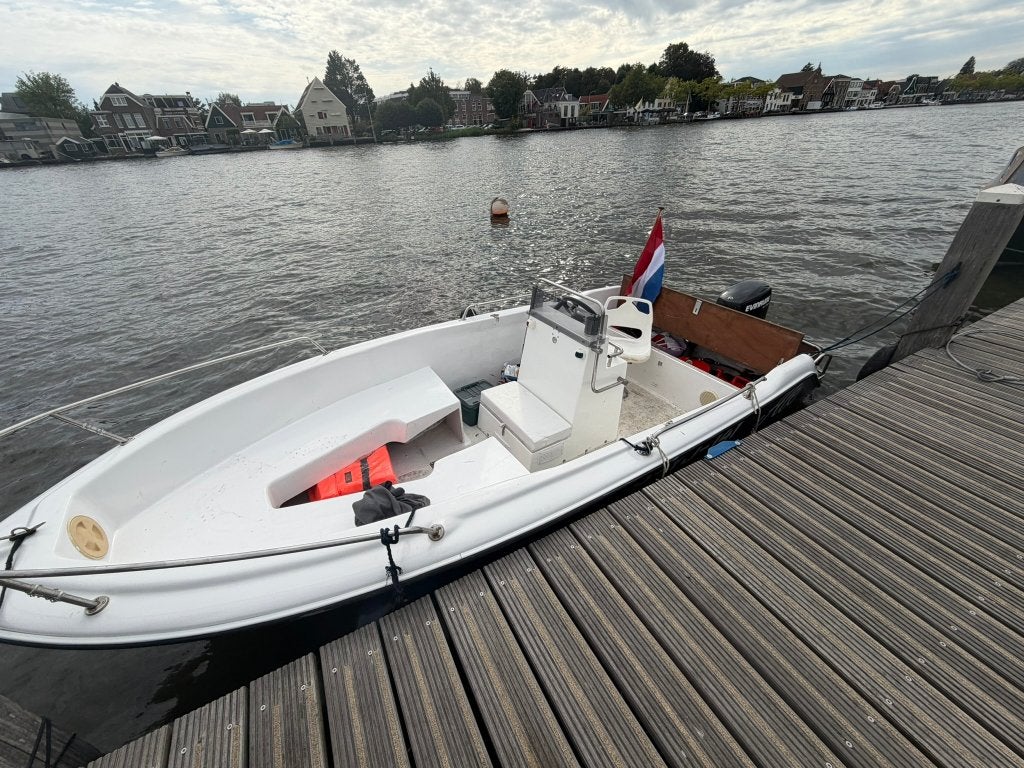 console boot te koop 5,5 meter 75 pk E-tec, Watersport en Boten, Vis- en Consoleboten, Overige merken, Gebruikt, 5 m, 75 pk
