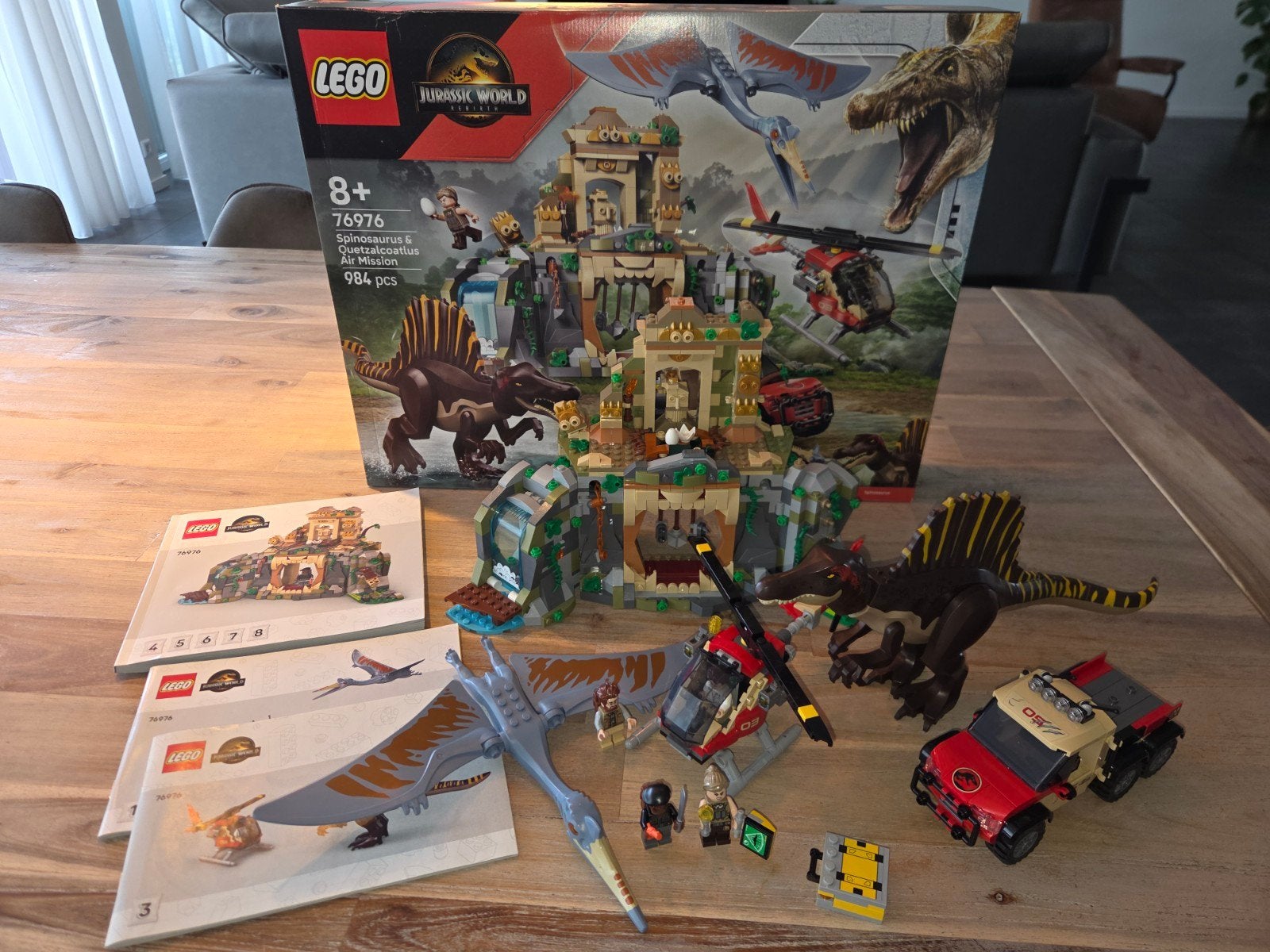 Lego Jurassic World Park 76976 Spinosaurus & Quetzalcoatlus, Inclusief instructies, Jurassic World, Lego, Ophalen of Verzenden