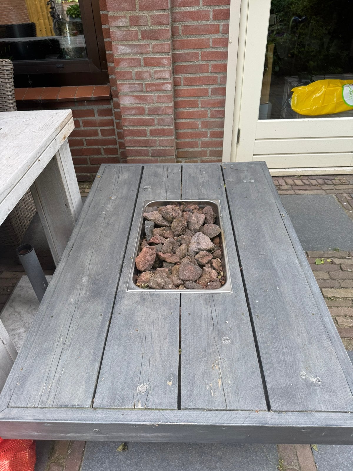 Vuurtafel, Ophalen, Gebruikt