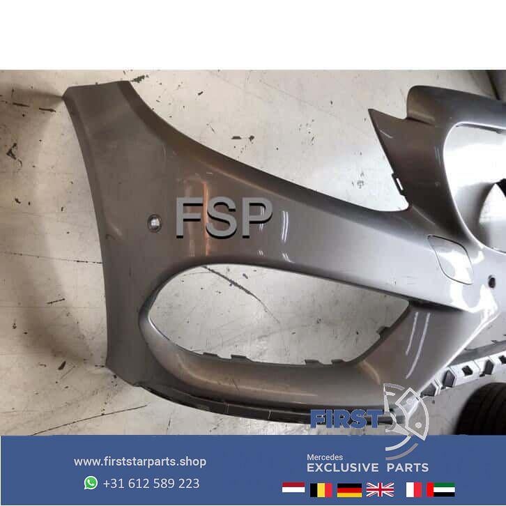 W205 C43 AMG Voorbumper Mercedes C Klasse 2014-2018 z. grijs, Gebruikt, -, Voor, Ophalen of Verzenden