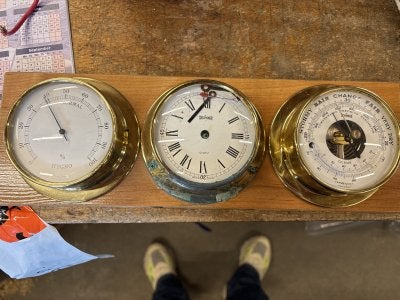 Set klokken Hygro en Barometer, Watersport en Boten, Niet ingevuld, Gebruikt, Niet ingevuld, Niet ingevuld