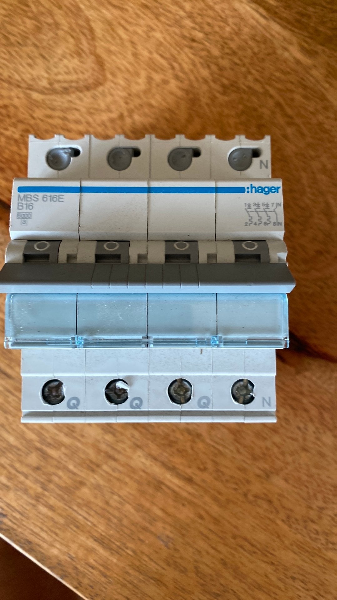 Hager installatieautomaat MBS616E, Ophalen of Verzenden, Overige typen