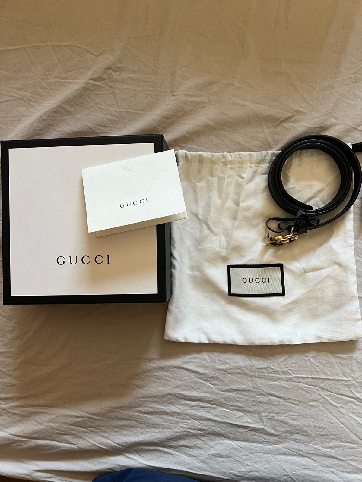 Gucci riem smal - 75 cm - zeer goede staat!, Ophalen, Zo goed als nieuw, Zwart, 80 tot 90 cm