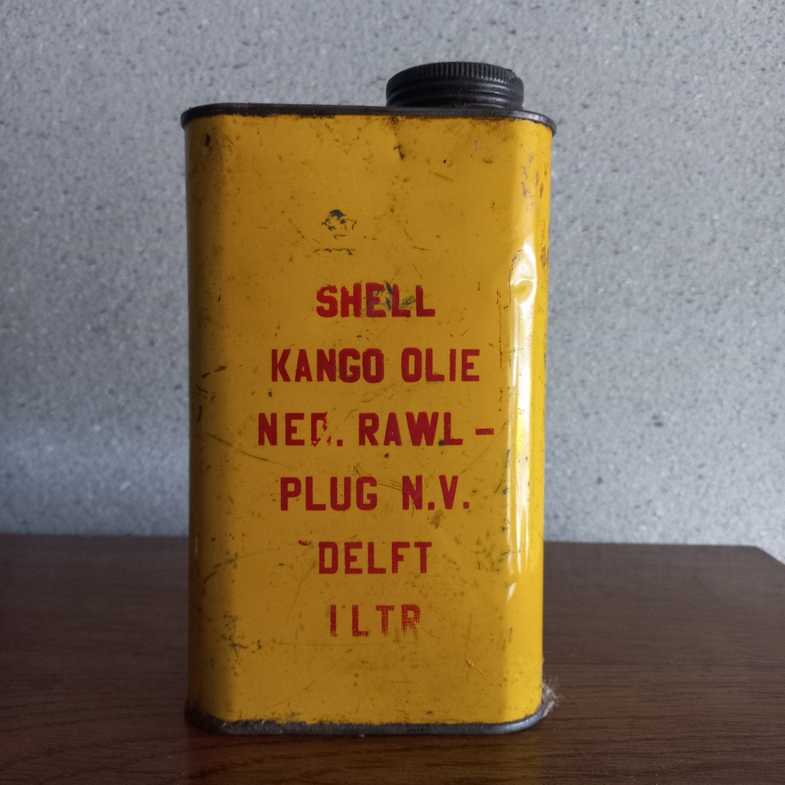 SHELL kango blik, 1 liter - mancave, Ophalen of Verzenden, Gebruikt, Overige, Overige merken