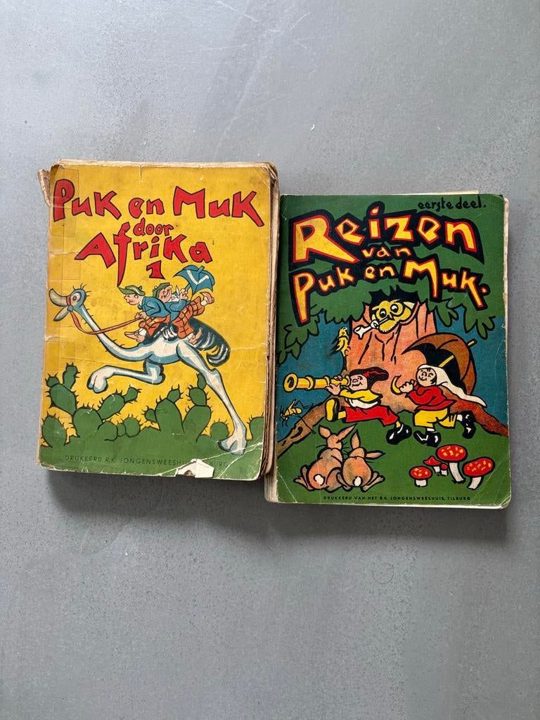 2 oude boekjes van Puk en Muk: Door Afrika & Reizen, Boeken, Ophalen of Verzenden, Gelezen, Fictie algemeen