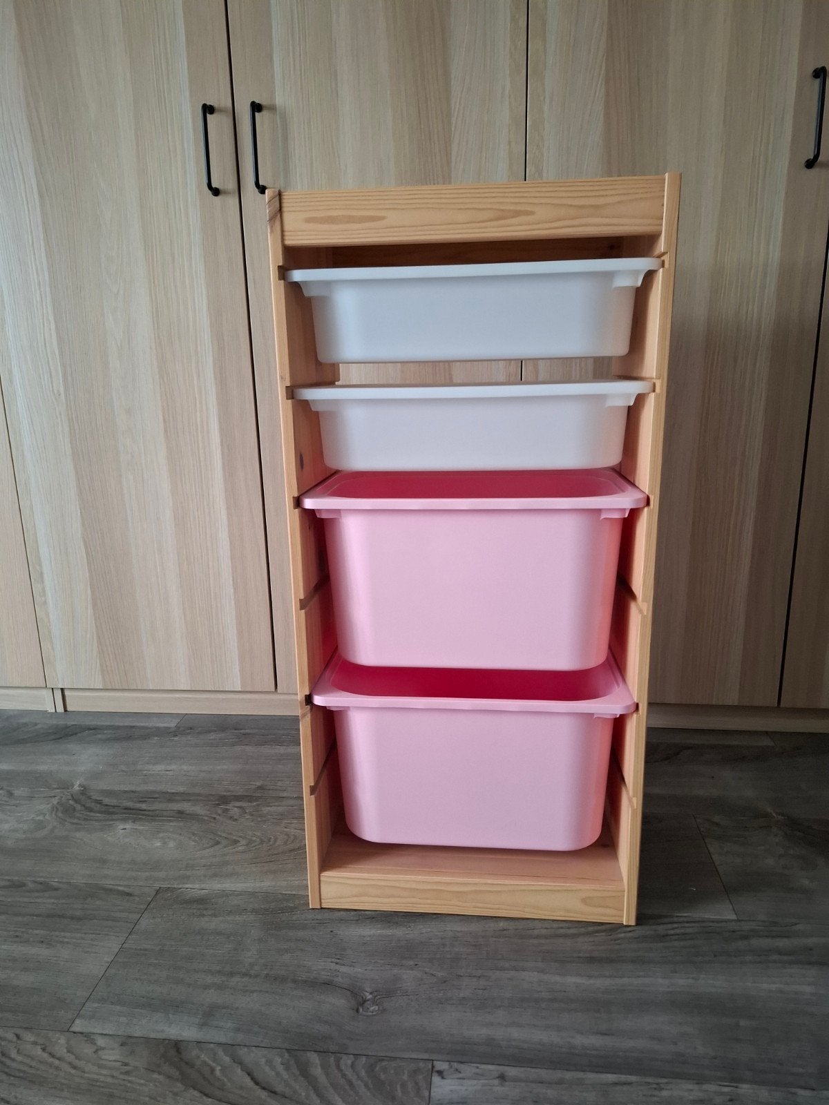 Ikea trofast kast met vier bakken, Ophalen, 25 tot 50 cm, 50 tot 100 cm, Minder dan 100 cm