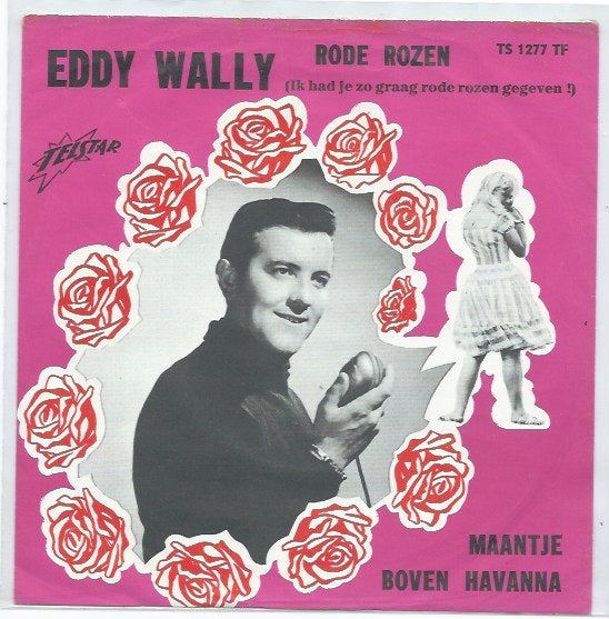 Eddy Wally- Rode Rozen TELSTAR, Gebruikt, Verzenden, 7 inch, Fotohoes