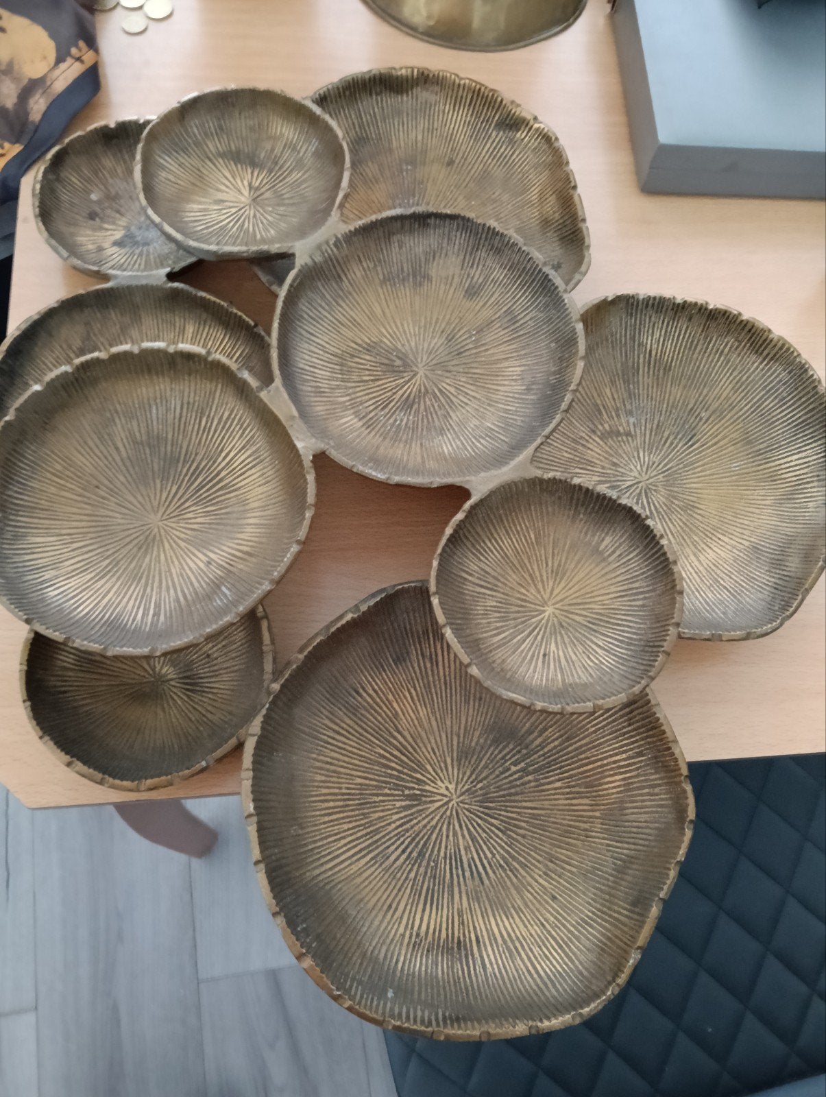 koper geel schalen, Ophalen, Koper