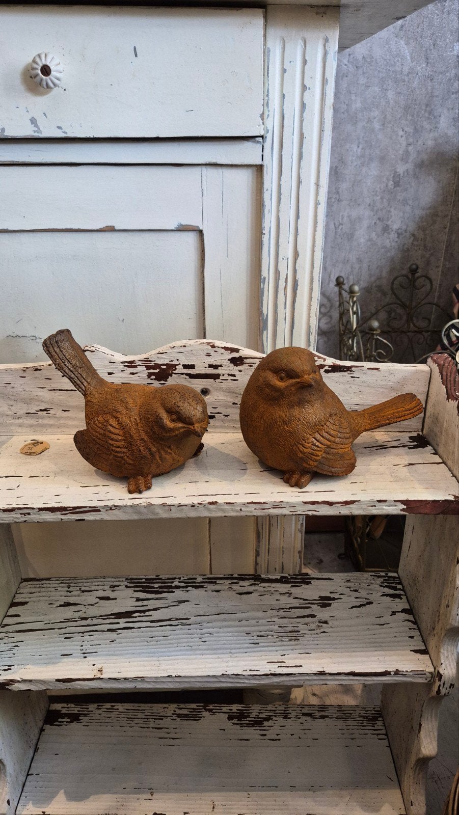 Gietijzeren Vogel Mus - Decoratief Beeldje, Ophalen of Verzenden, Nieuw