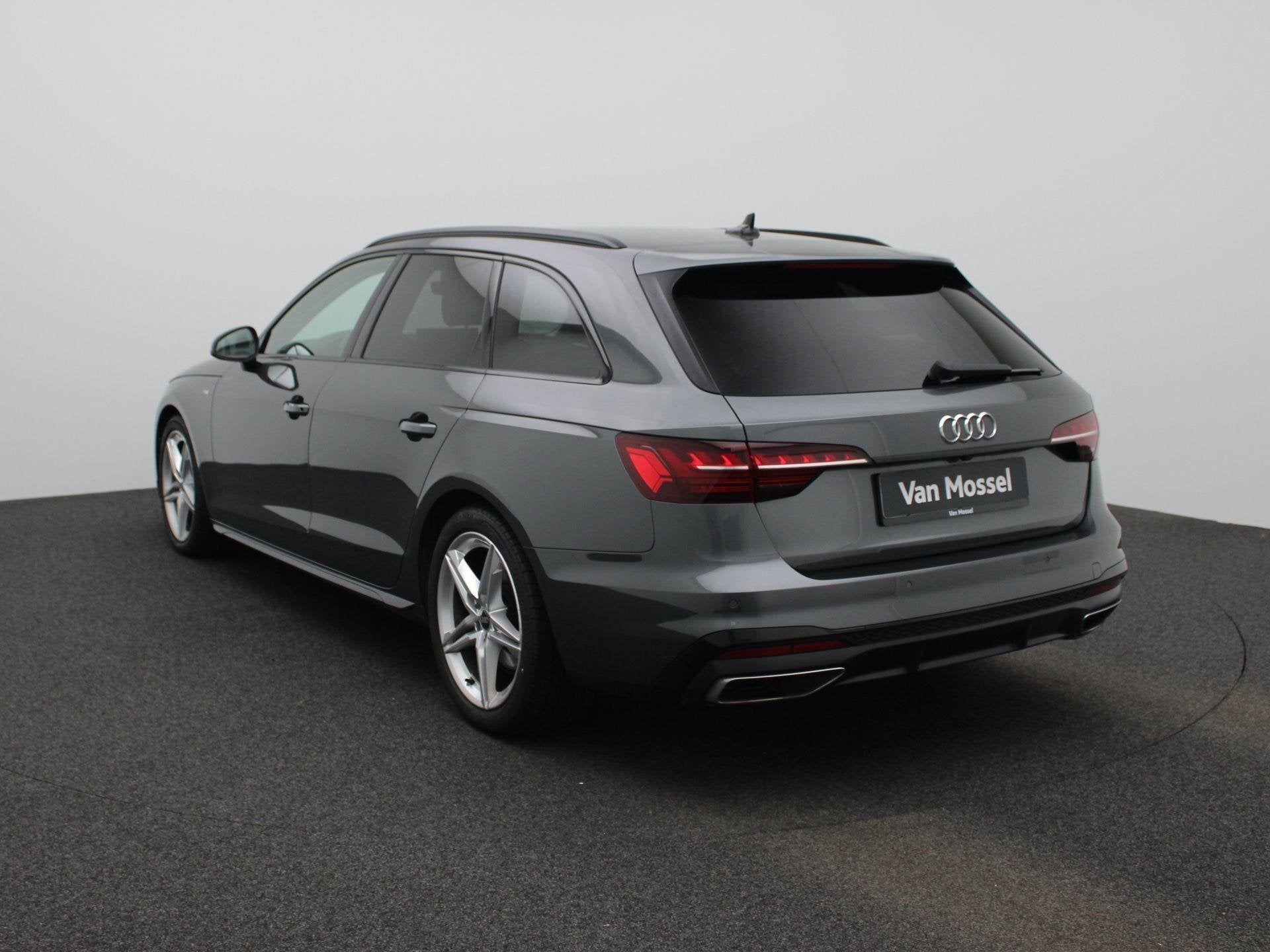 Audi A4 Avant 35 TFSI S edition | LEDER | CAMERA | DIGITAAL, 12 maanden, Gebruikt, Hybride Elektrisch/Benzine, Zilver of Grijs