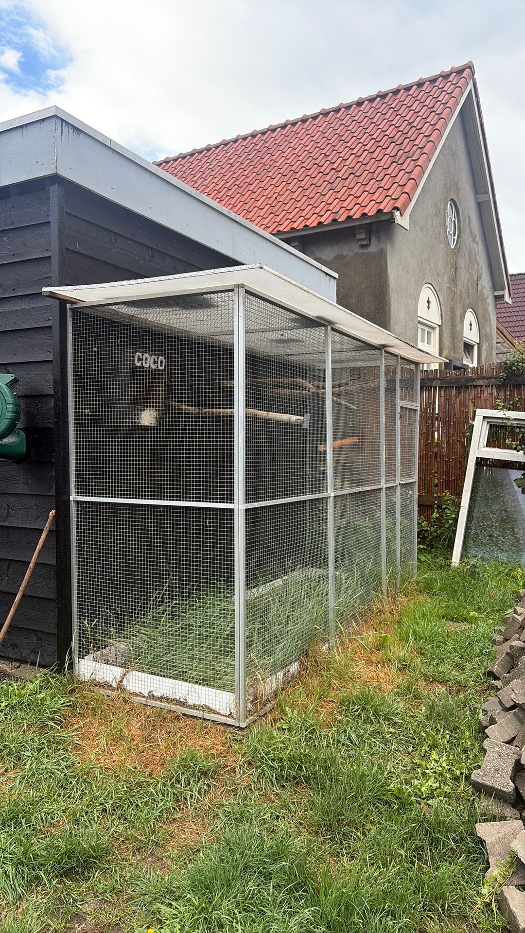 Mooie buiten voilere 3x1M, Dieren en Toebehoren, Ophalen, Zo goed als nieuw, Aluminium, Volière