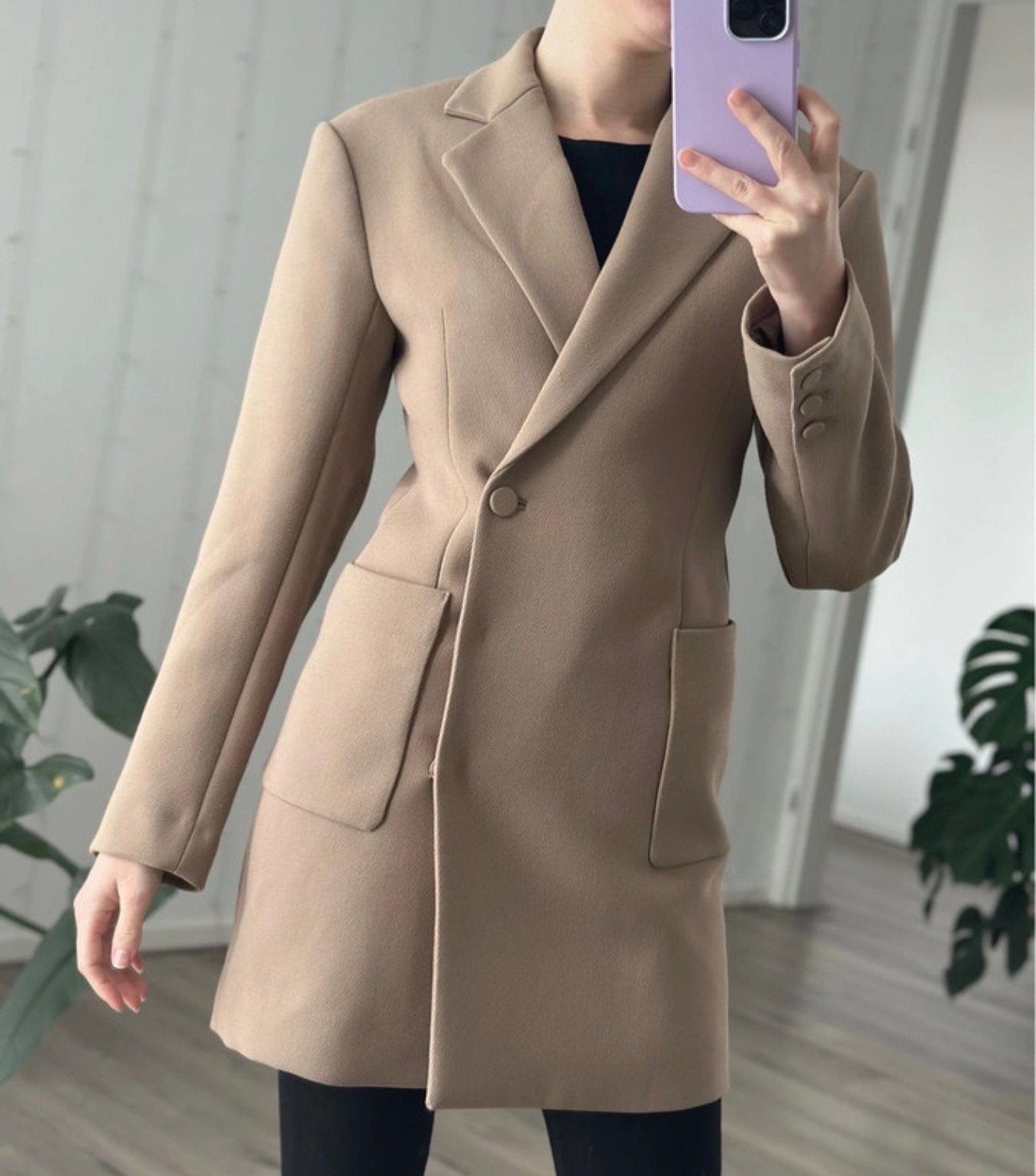 Stijlvolle & Other Stories Blazer XS - Beige, Verzenden, Beige, Zo goed als nieuw, Jasje