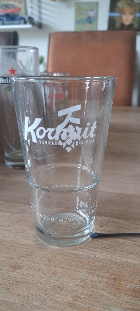 Kornuit bierglas (Z257-27), Verzamelen, Ophalen of Verzenden, Nieuw, Glas of Glazen, Overige merken
