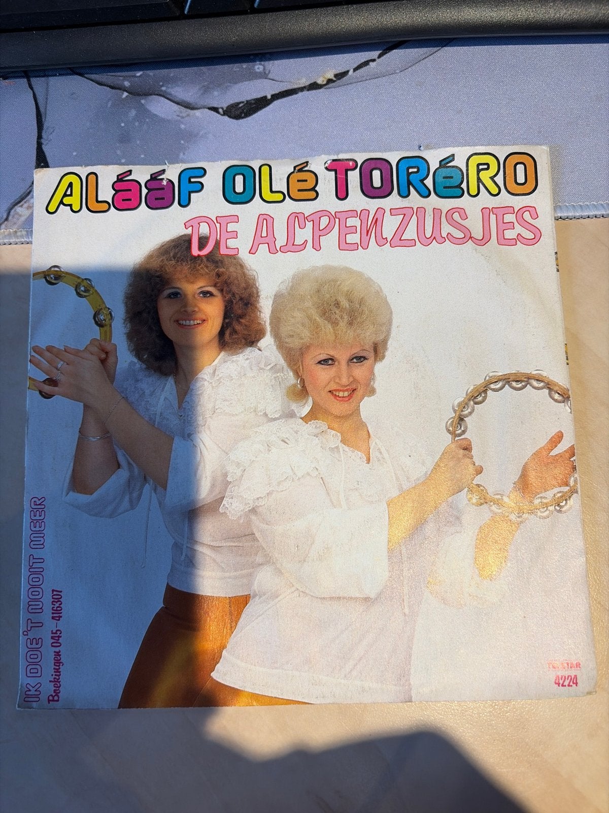 De Alpenzusjes - Alsáf Olé Toréro / Ik Doe 't Nooit Meer, Cd's en Dvd's, Gebruikt, 7 inch, Ophalen of Verzenden, EP