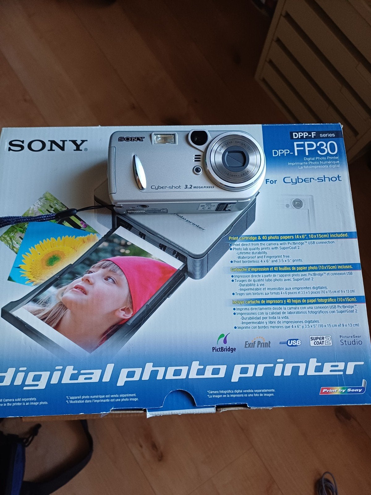 Sony Fotoprinter, Camera, Oplader, SD-kaart & Tasje, Audio, Tv en Foto, Ophalen, Gebruikt, Cameratas, Compactcamera