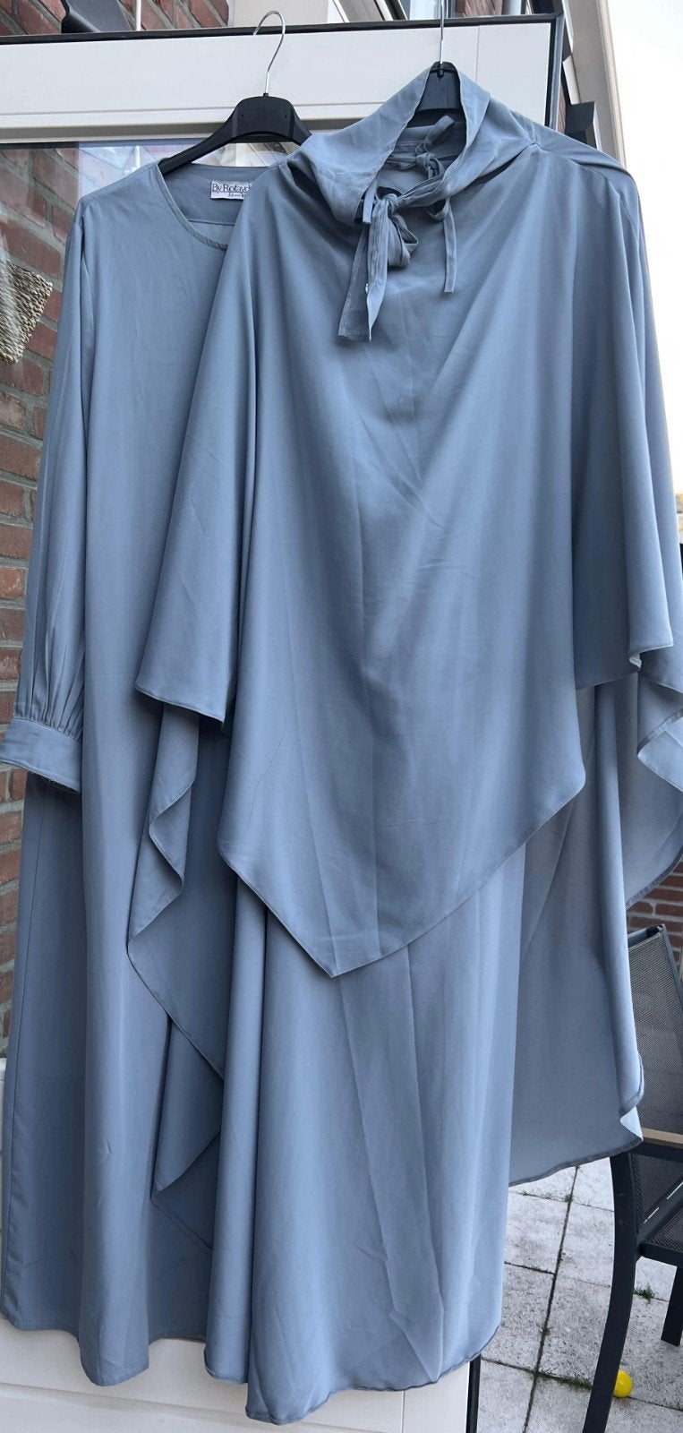 Abaya & khimaar set, Maat 38/40 (M), Blauw, Ophalen of Verzenden, Zo goed als nieuw