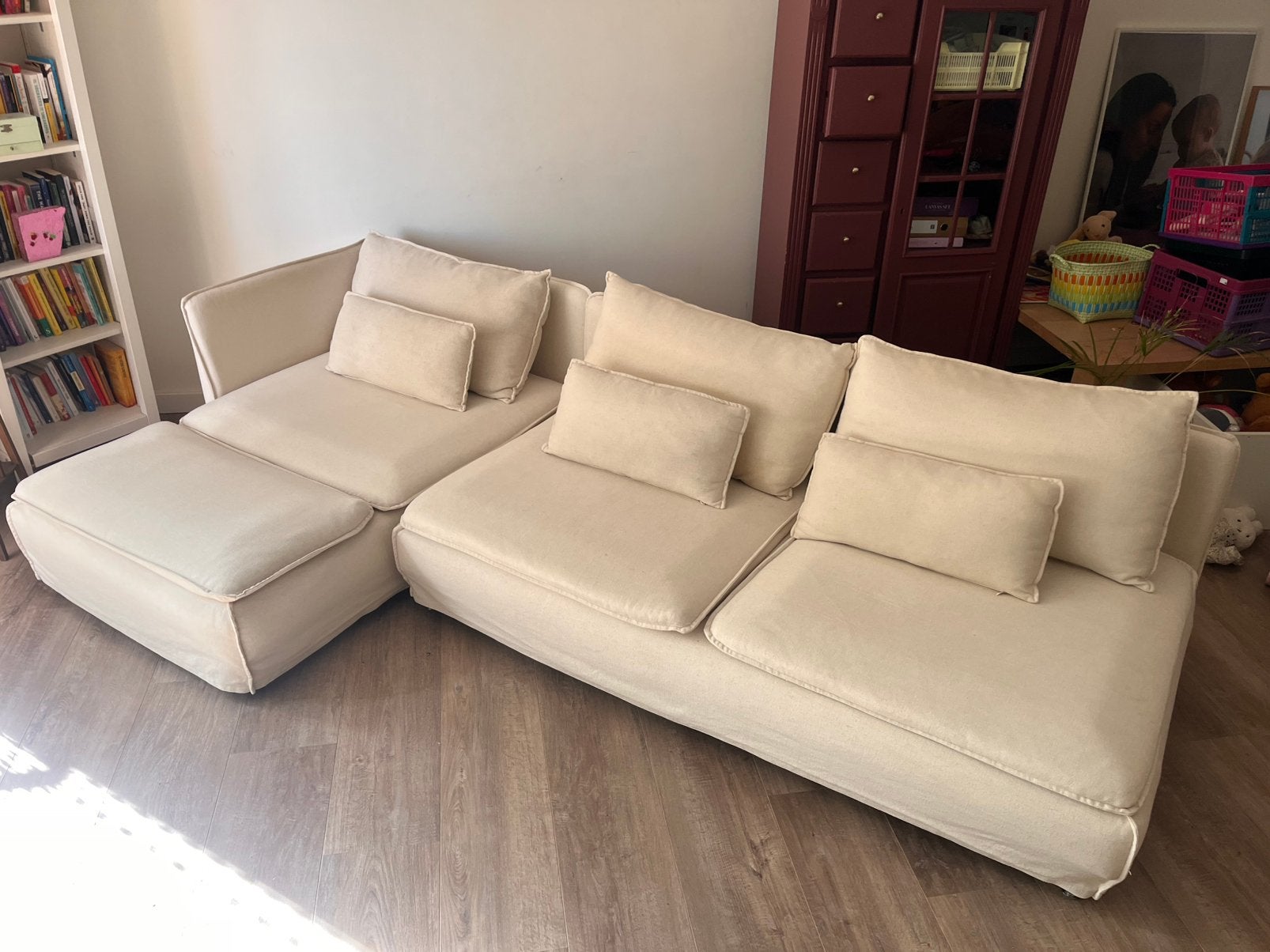 Mooie bank - Ikea Soderhamn, 250 tot 300 cm, 100 tot 125 cm, Hoekbank, Ophalen of Verzenden