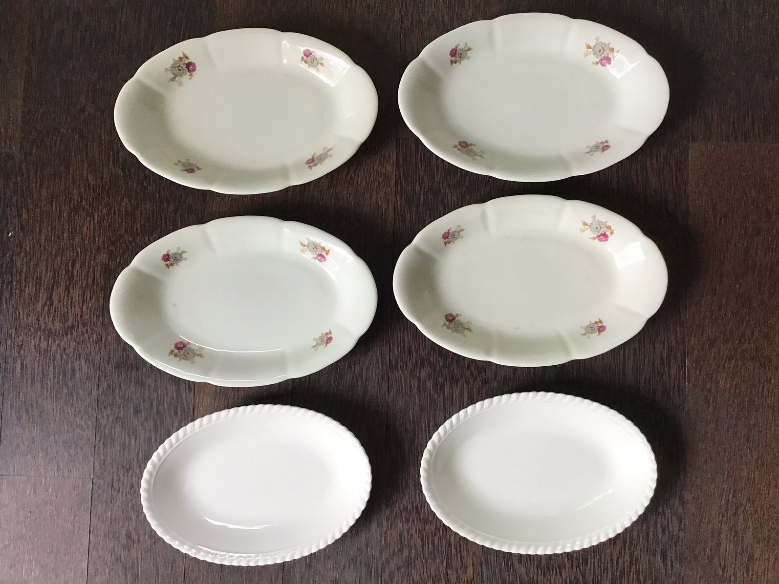 6 zuur of vleesschaaltjes - Johnson Bros en Mosa, Antiek en Kunst, Antiek | Servies los, Ophalen of Verzenden