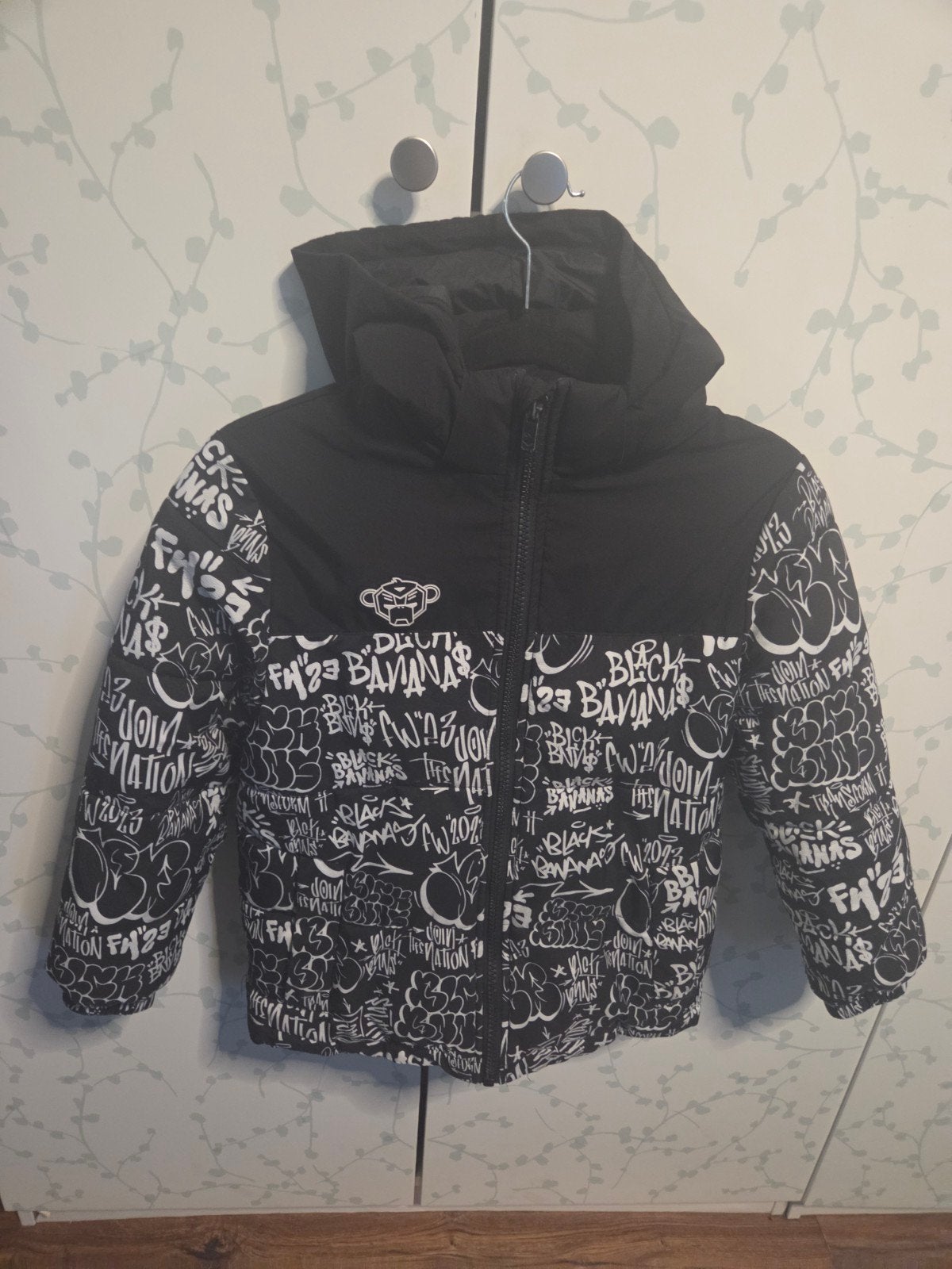 Stoere Black Bananas Jr Tag Puffer Winterjas - Maat 140, Kinderen en Baby's, Kinderkleding | Maat 140, Gebruikt, Ophalen of Verzenden