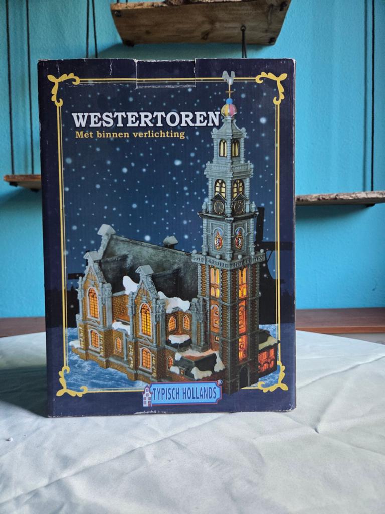 Typisch Hollands miniatuur huisje van de Westertoren, Diversen, Kerst, Verzenden