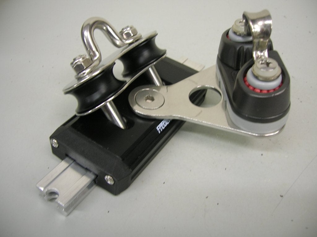 Frederiksen / Ronstan genua slede, traveller car, 19 mm, Ophalen of Verzenden, Nieuw, Lijn of Blok