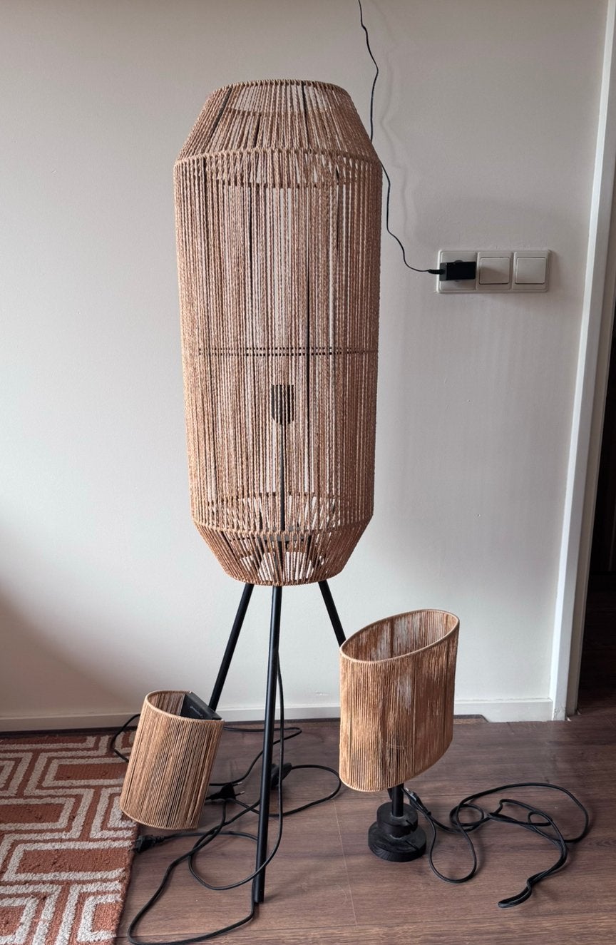 Set lampen van touw, Ophalen, Zo goed als nieuw, Minder dan 100 cm