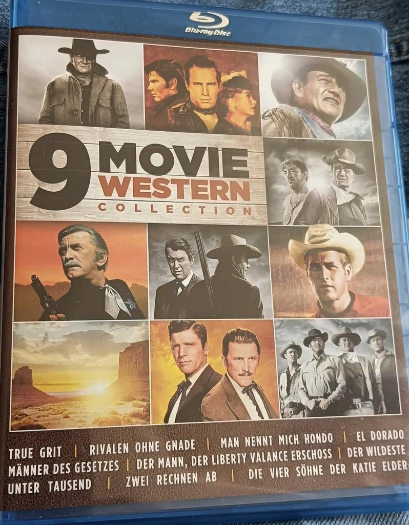 9 westerns collection o.a Hondo, El Dorado, True Grit, Ophalen of Verzenden, Zo goed als nieuw