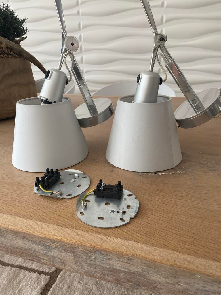 2x Foscarini Tolomeo Parete Diffusore wandlampen, Huis en Inrichting, Lampen | Wandlampen, Ophalen of Verzenden, Zo goed als nieuw