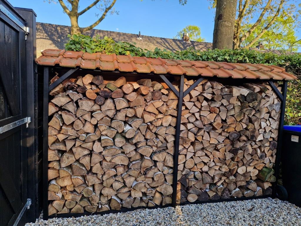 Gekloofd gemengd brandhout, Tuin en Terras, Haardhout, 3 tot 6 m³, Ophalen, Berkenhout, Blokken