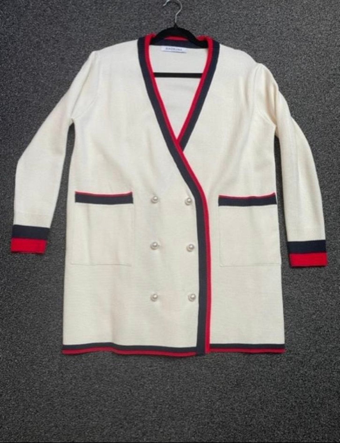 Nieuw creme vest oversized maat S goed voor maat M, Ophalen of Verzenden, Nieuw, Maat 38/40 (M), Meerkleurig