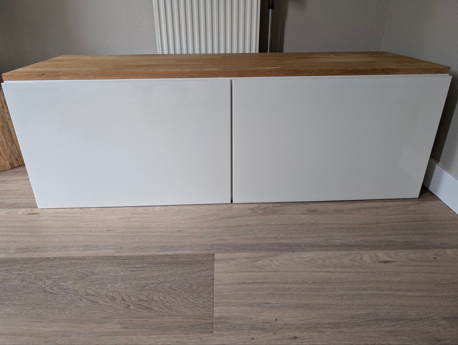 Besta kast van Ikea met eikenhouten plank, Ophalen